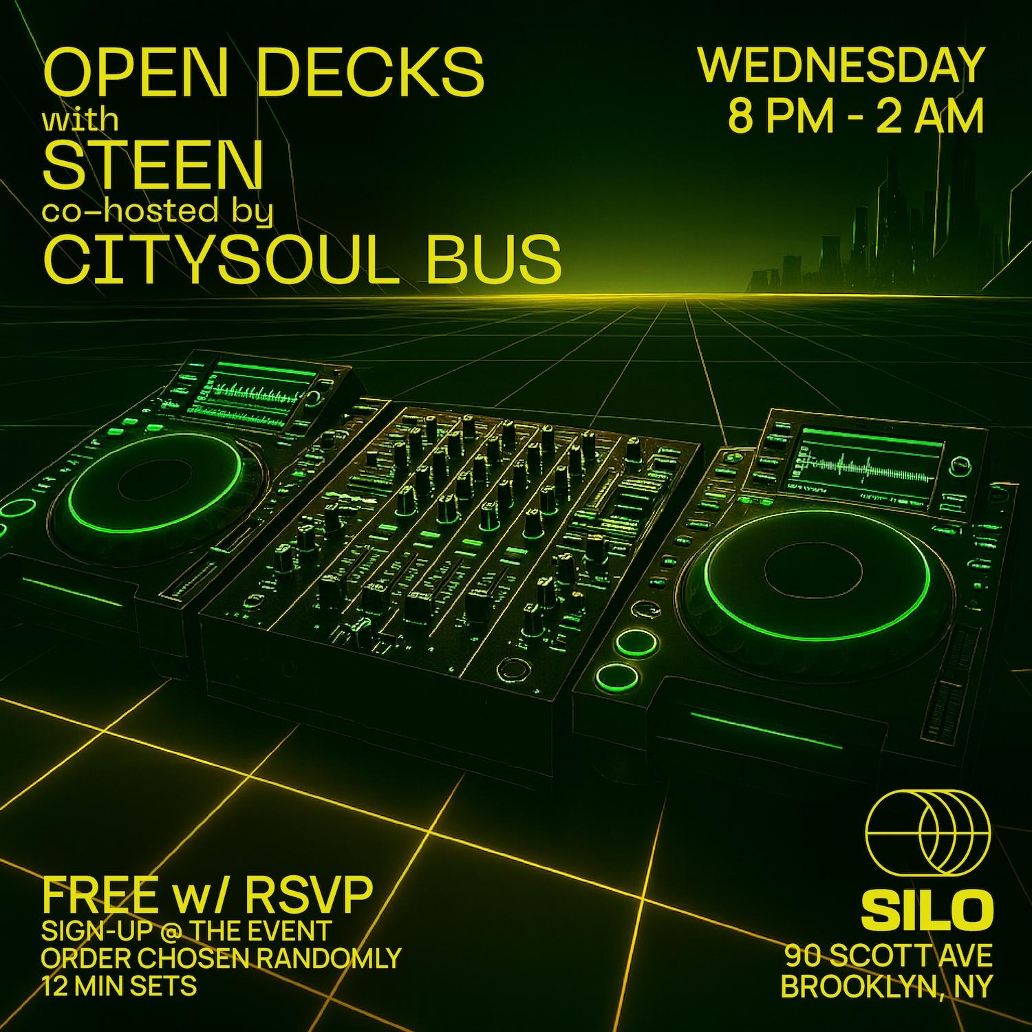 Open Decks With Steen And Citysoul Bus