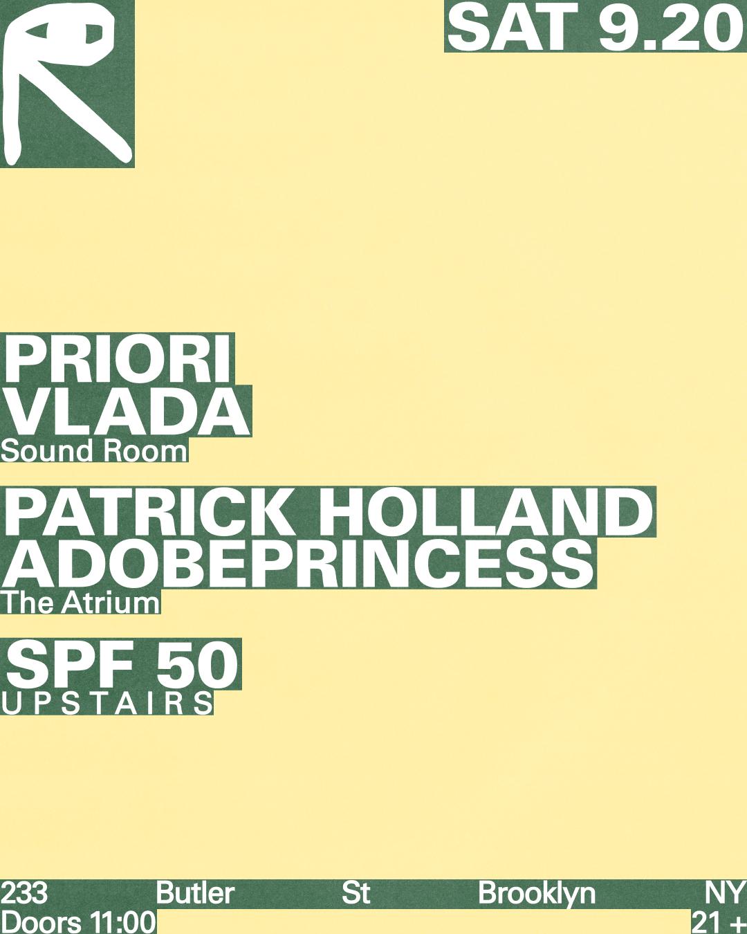 Priori + Vlada / Patrick Holland + Adobeprincess / Spf 50
