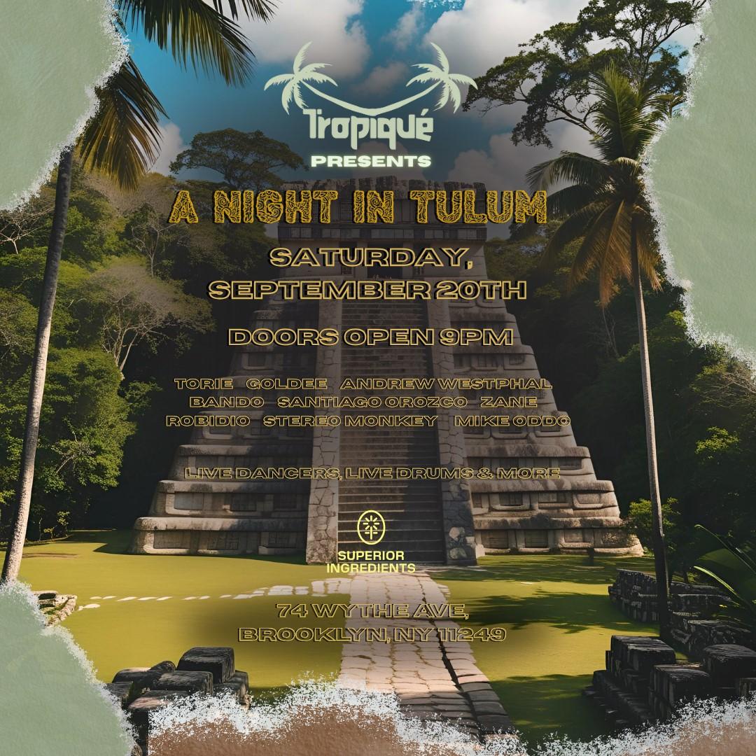 A Night In Tulum Presented By Tropique