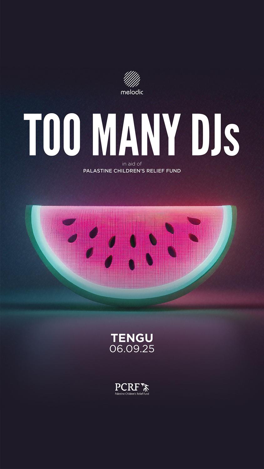 Melodic: Too Many Djs - Pcrf Fundraiser