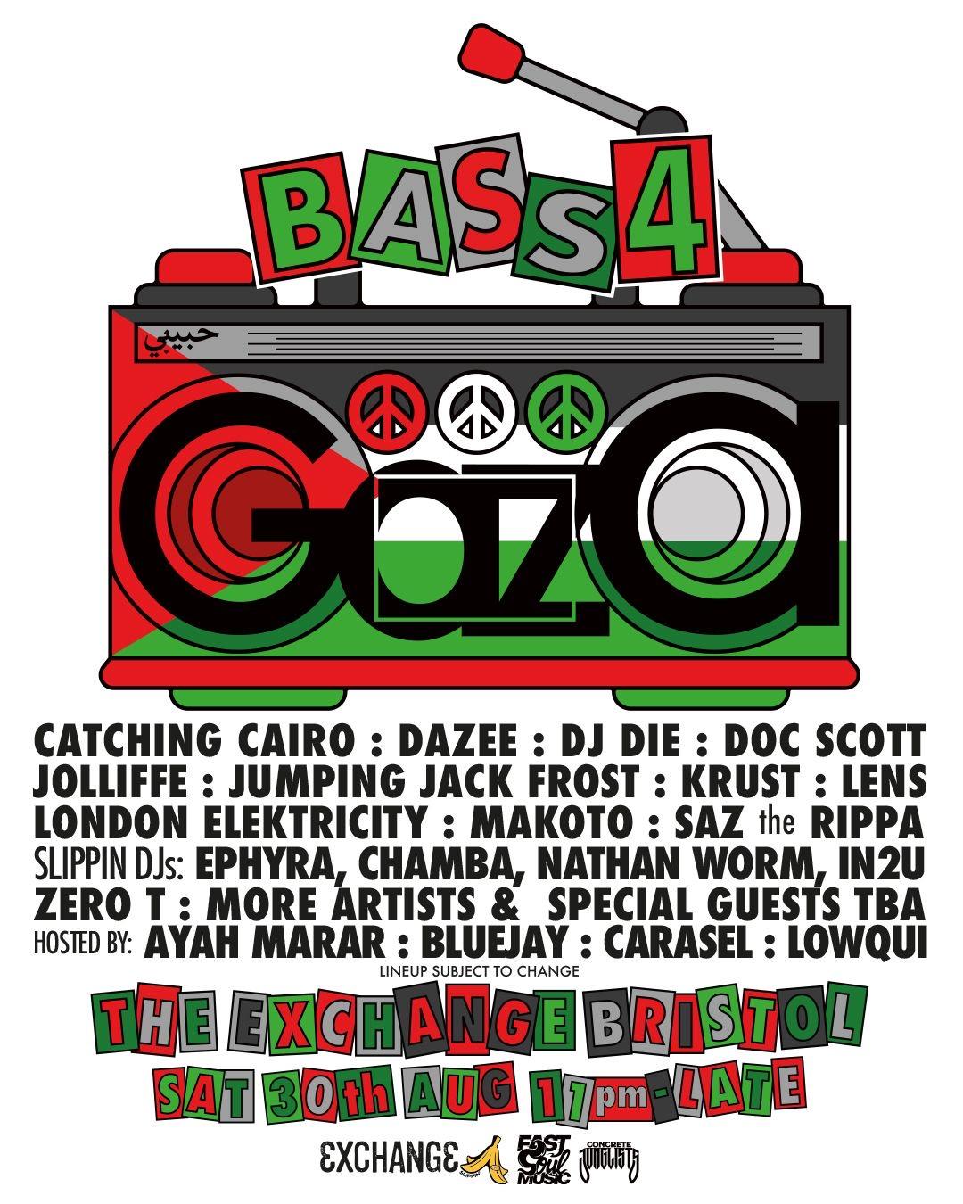 Fast Soul Music X Slippin Present: 'Bass 4 Gaza'