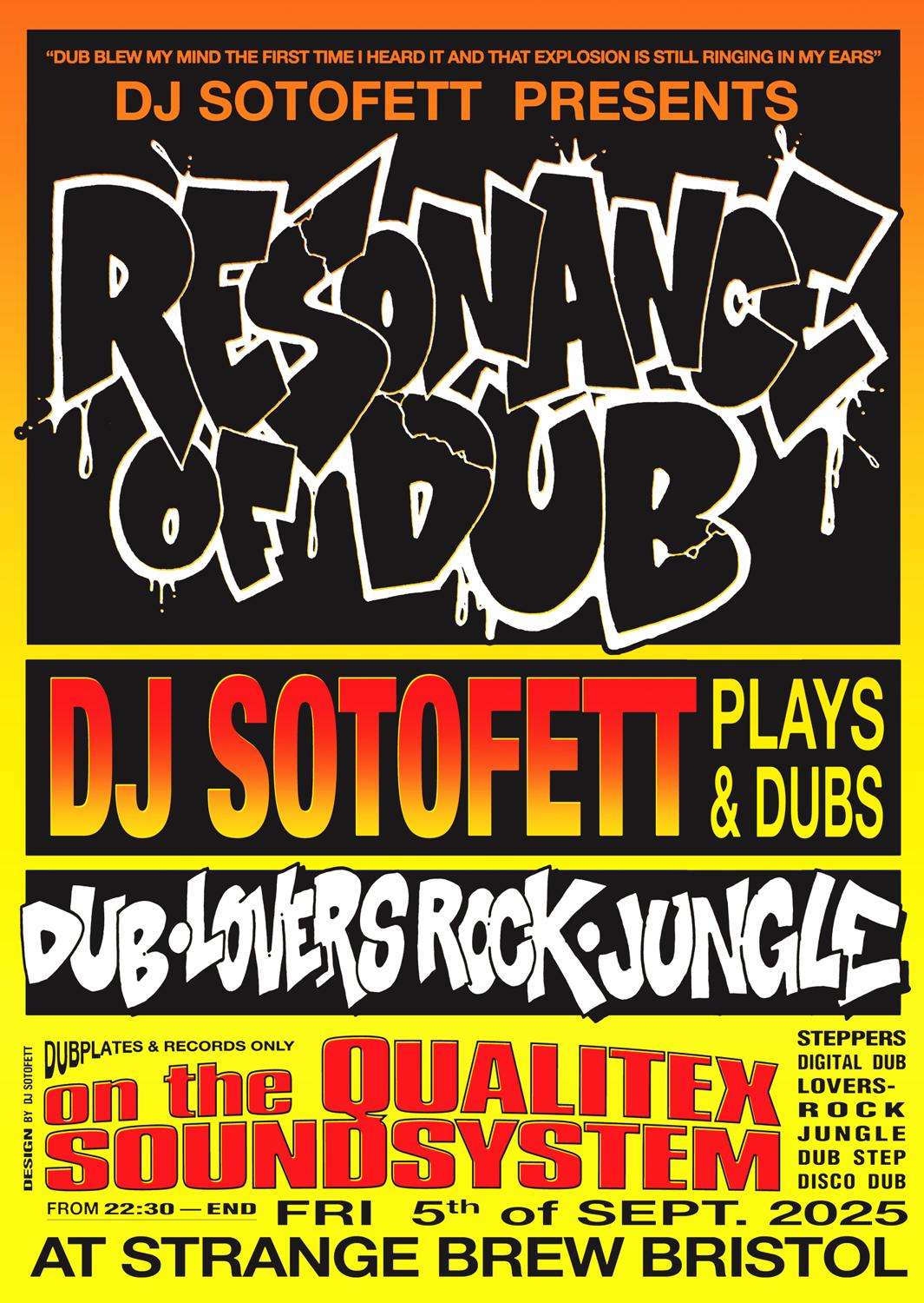 Dj Sotofett Presents Resonance Of Dub