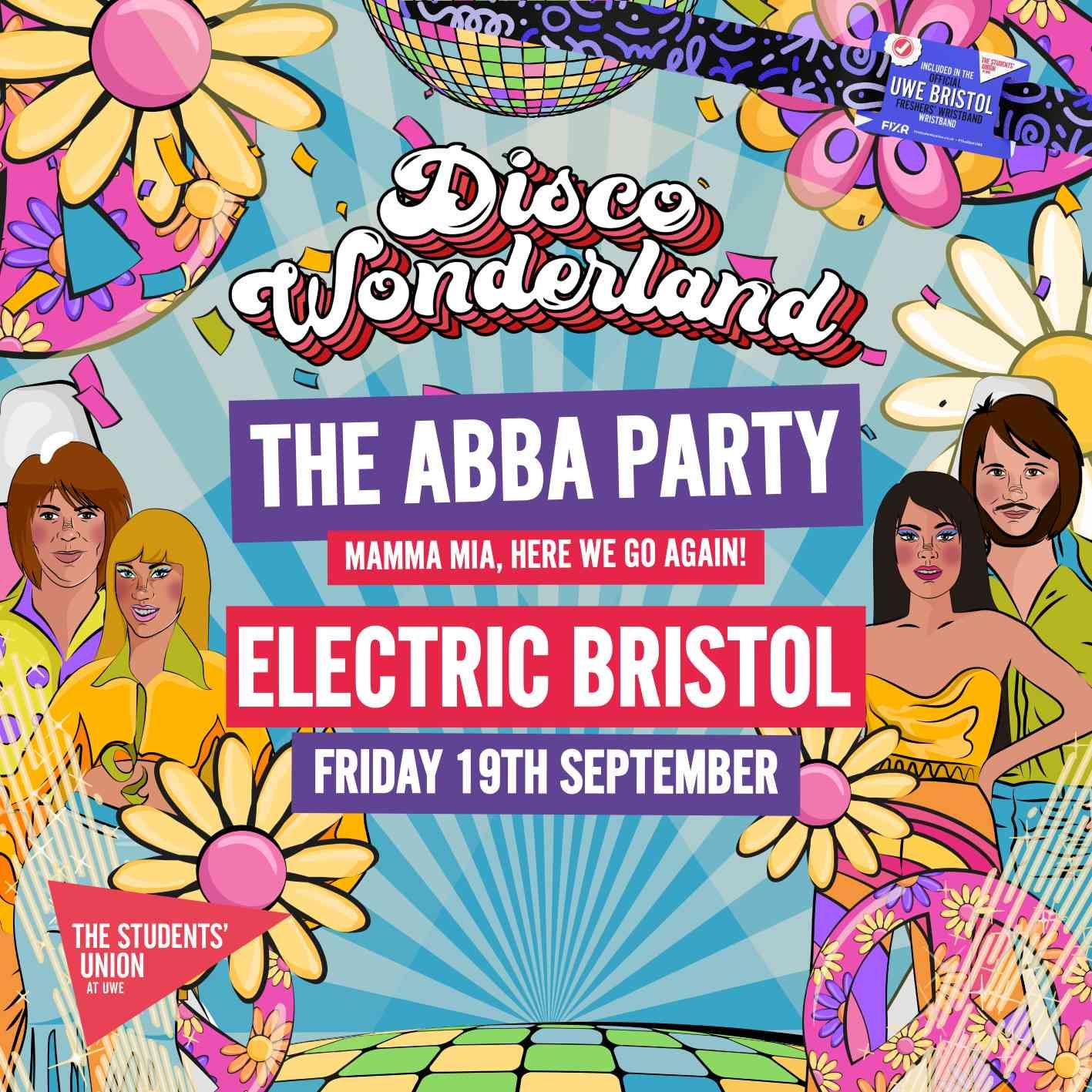 Uwe Bristol Official Freshers - Abba Disco Wonderland