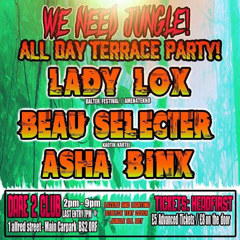 Jungle Terrace Day Party! Lady Lox - Asha Binx