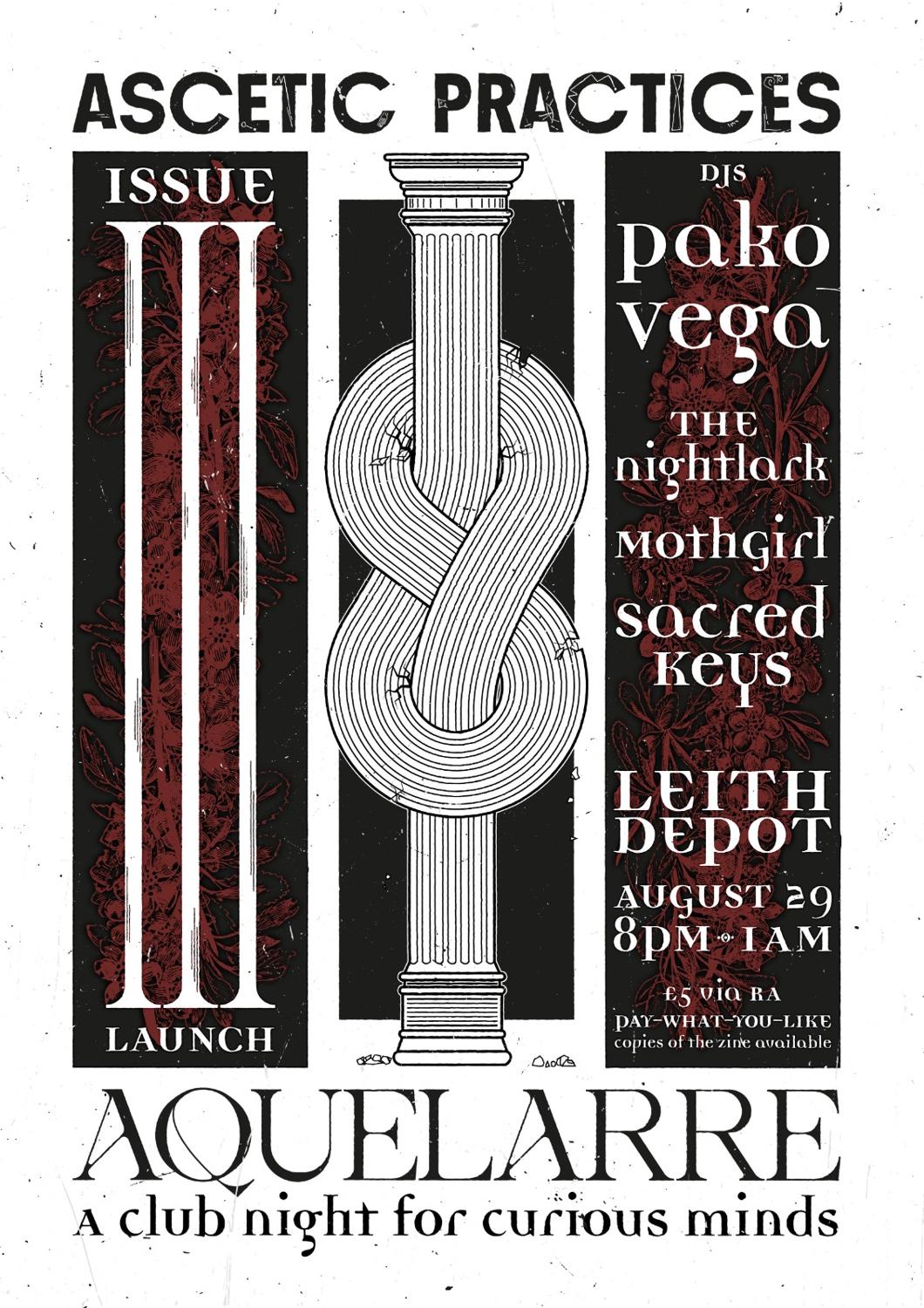 Aquelarre & Ascetic Practices: Pako Vega + The Nightlark + Moth Girl + Sacred Keys