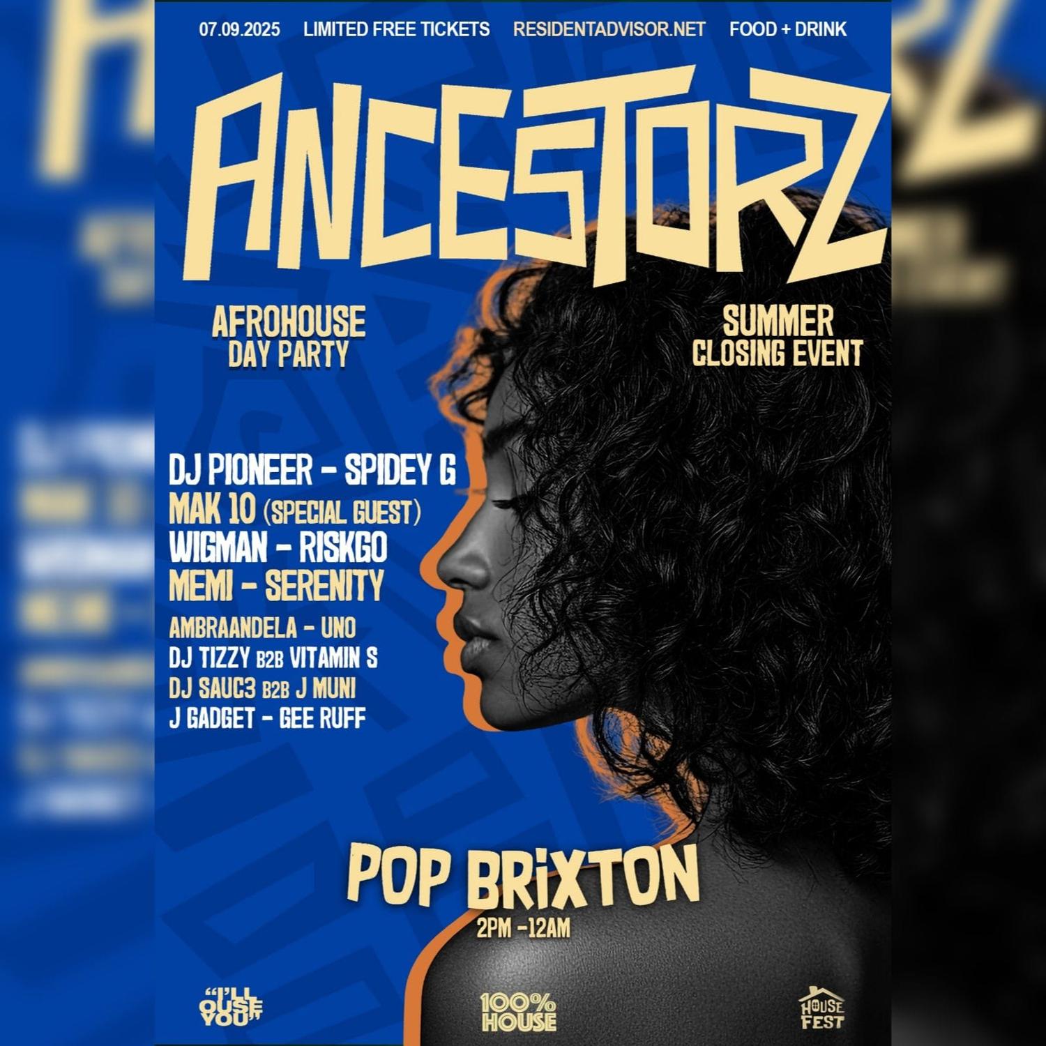 Ancestorz - The Free Afro House Day Party