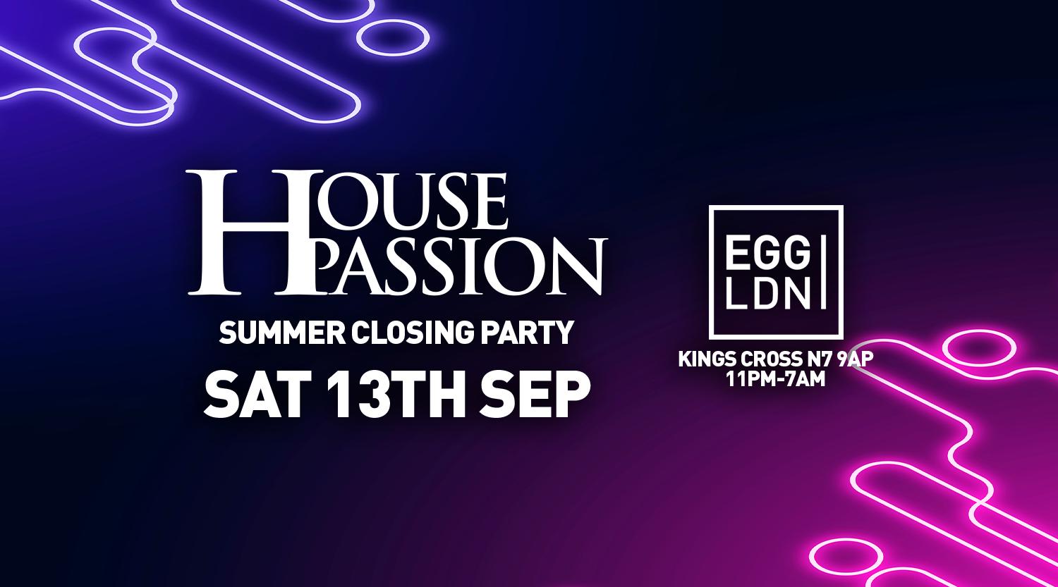 House Passion Summer Closing Party: Supa D, Coldsteps, Shenin Amara, Wigman, Beezo, Jaydaa
