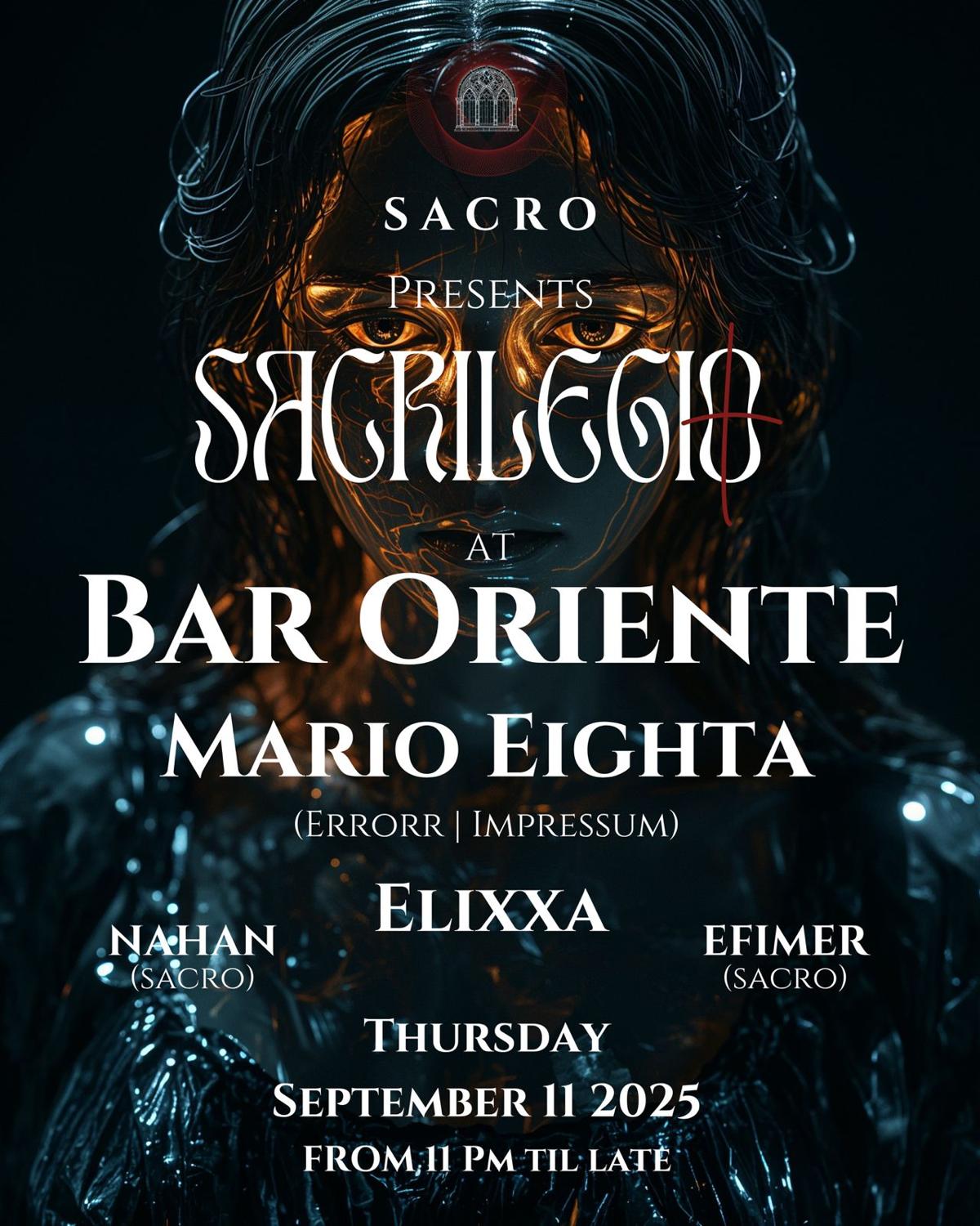 Sacrilegio: Mario Eighta, Elixxa, Nahan, Efimer