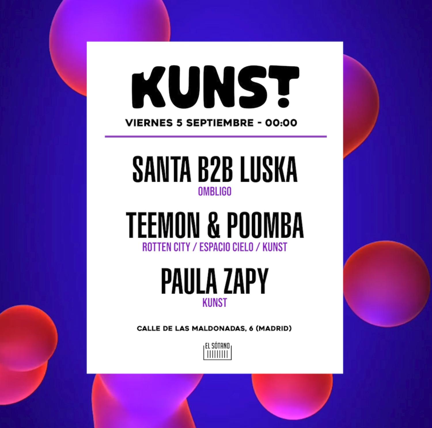 Kunst: Santa B2B Luska, Teemon & Poomba, Paula Zapy