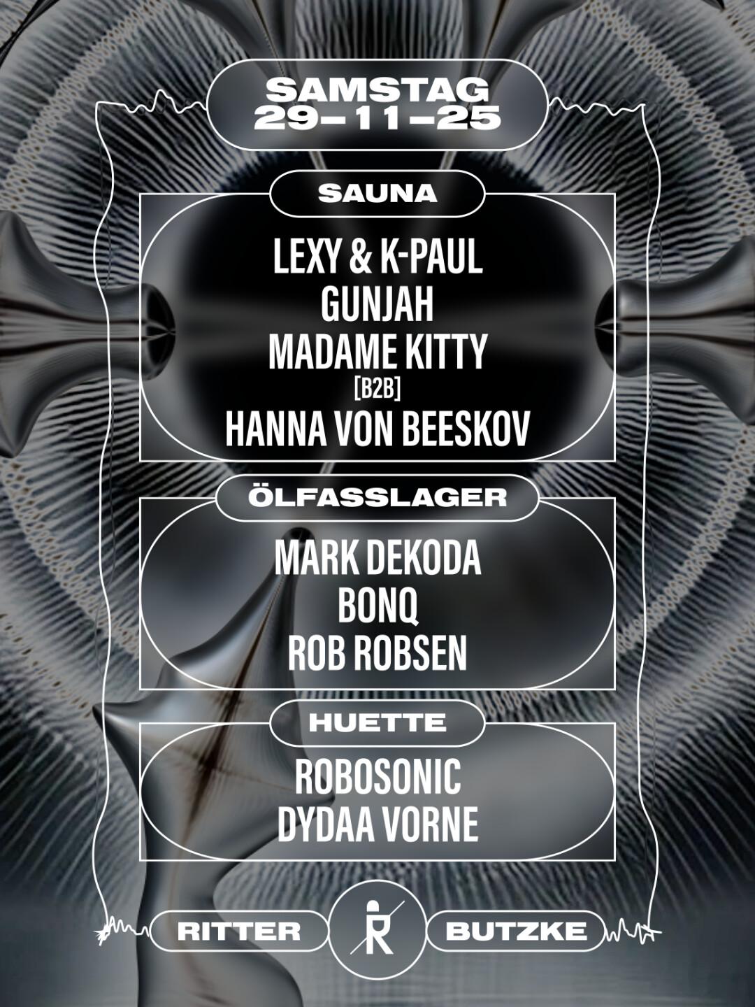 Lexy & K-Paul, Mark Dekoda, Robosonic, Gunjah, Bonq,