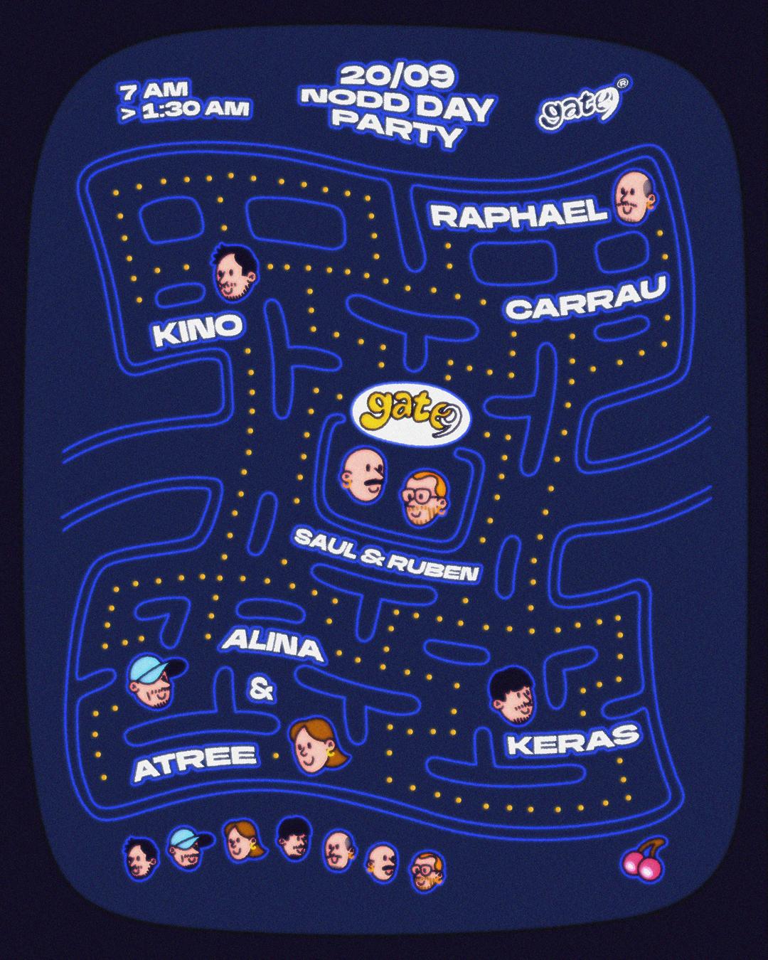Gate 9 Invites Raphael Carrau, Kino, Keras, Alina & Atree