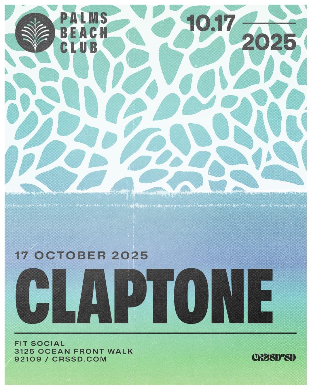 Fngrs Crssd Presents Palms Beach Club With Claptone