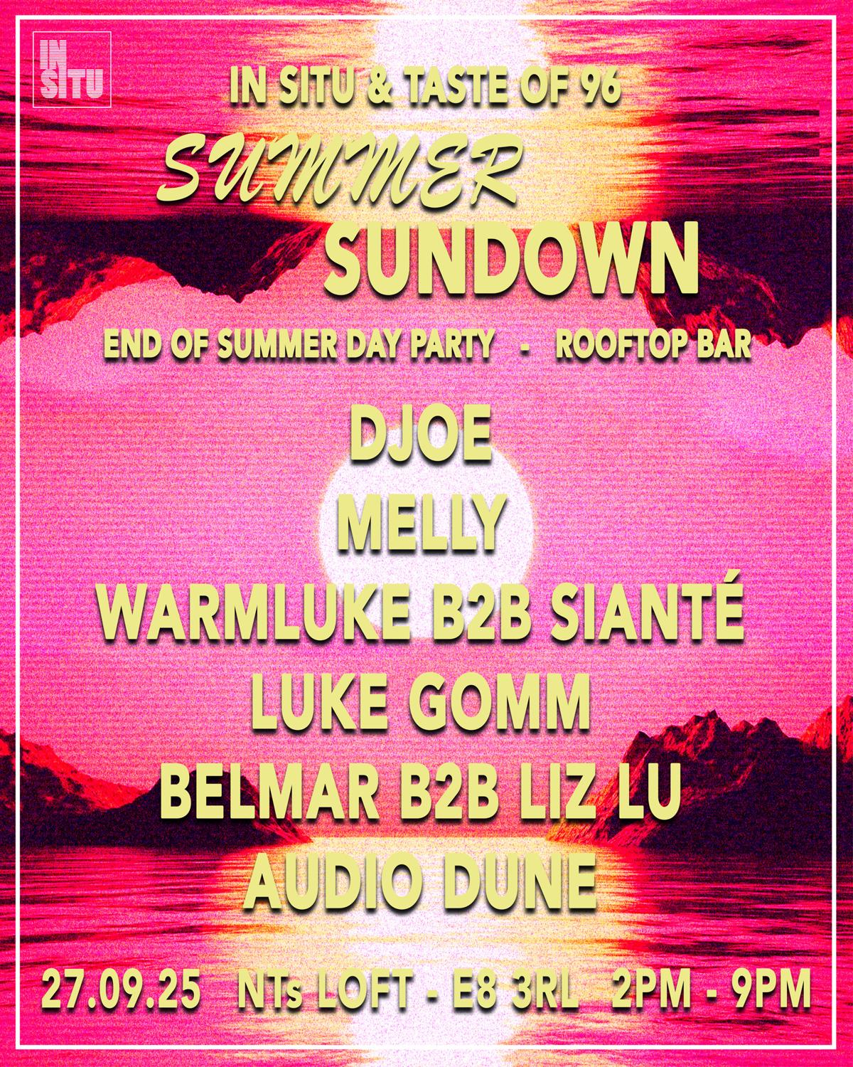 In Situ  X Taste Of 96 Summer Sundown (Day Party)