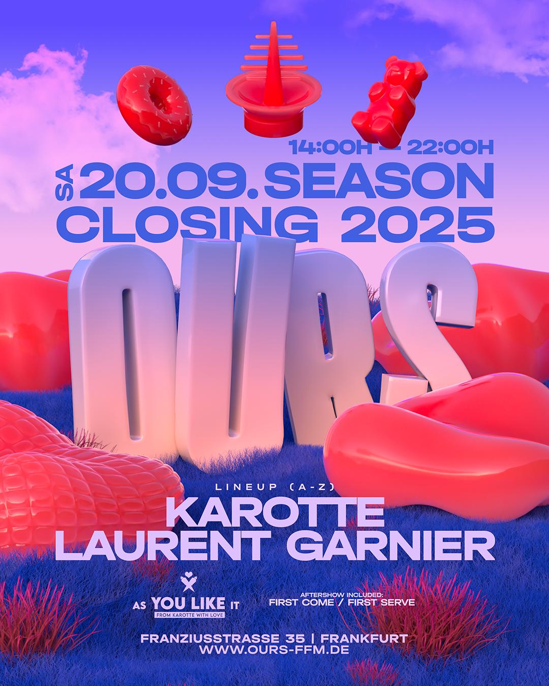 Ours Open Air - Season Closing With Laurent Garnier