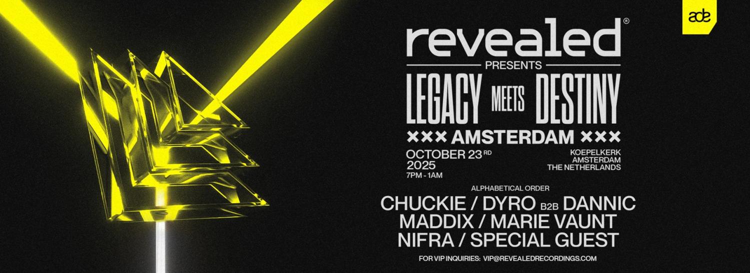 Revealed Presents Legacy Meets Destiny At Ade 2025