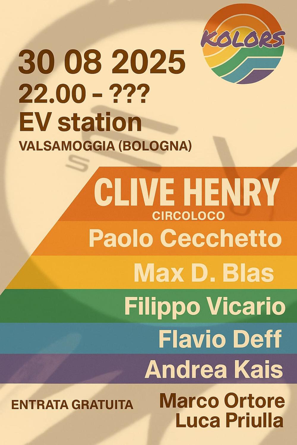 Kolors Arriva A Bologna!Aperturacon Clive Henry