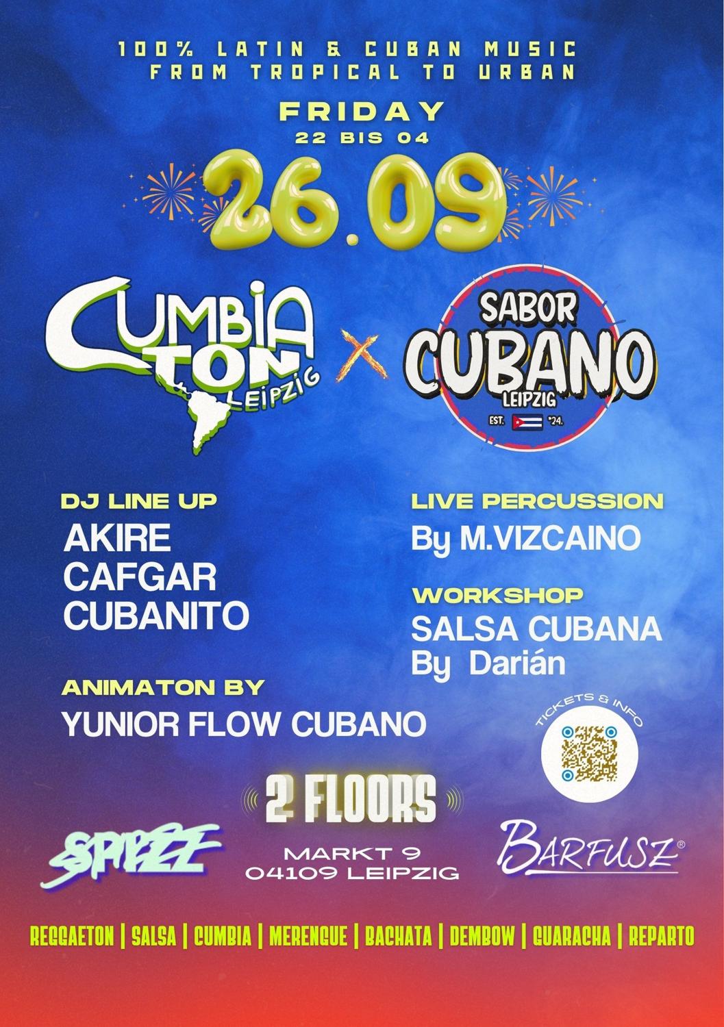 Cumbiaton Leipzig X Sabor Cubano - 2 Floors - Leipzig'S Latin Party