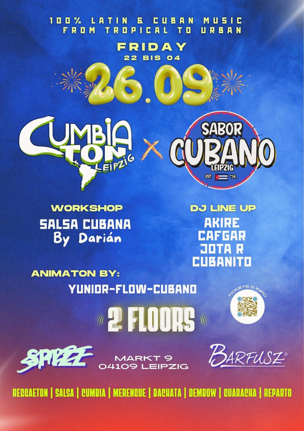 Cumbiaton Leipzig X Sabor Cubano - 2 Floors - Leipzig'S Latin Party
