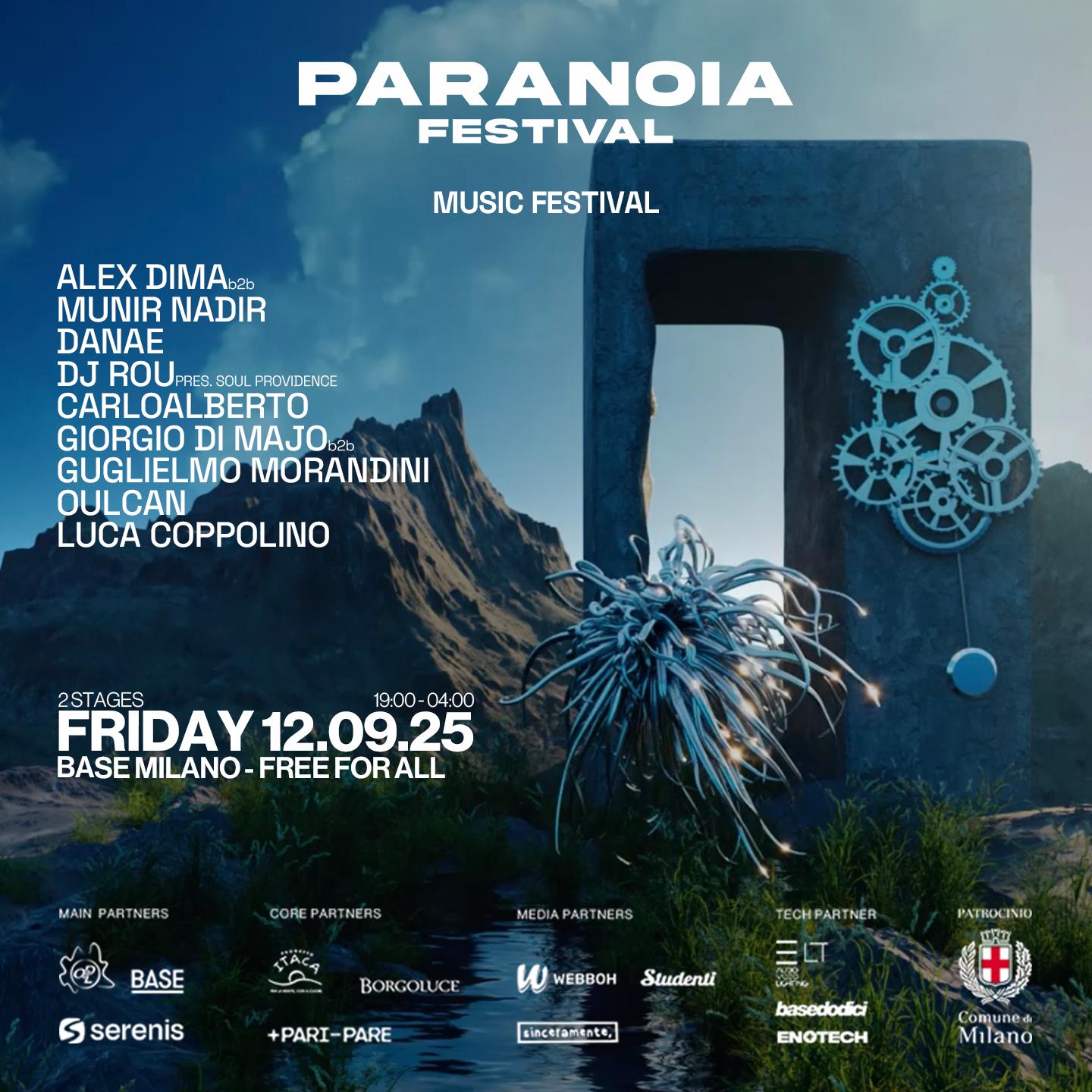Paranoia Festival - Music Festival - Base Milano [Free Entry]