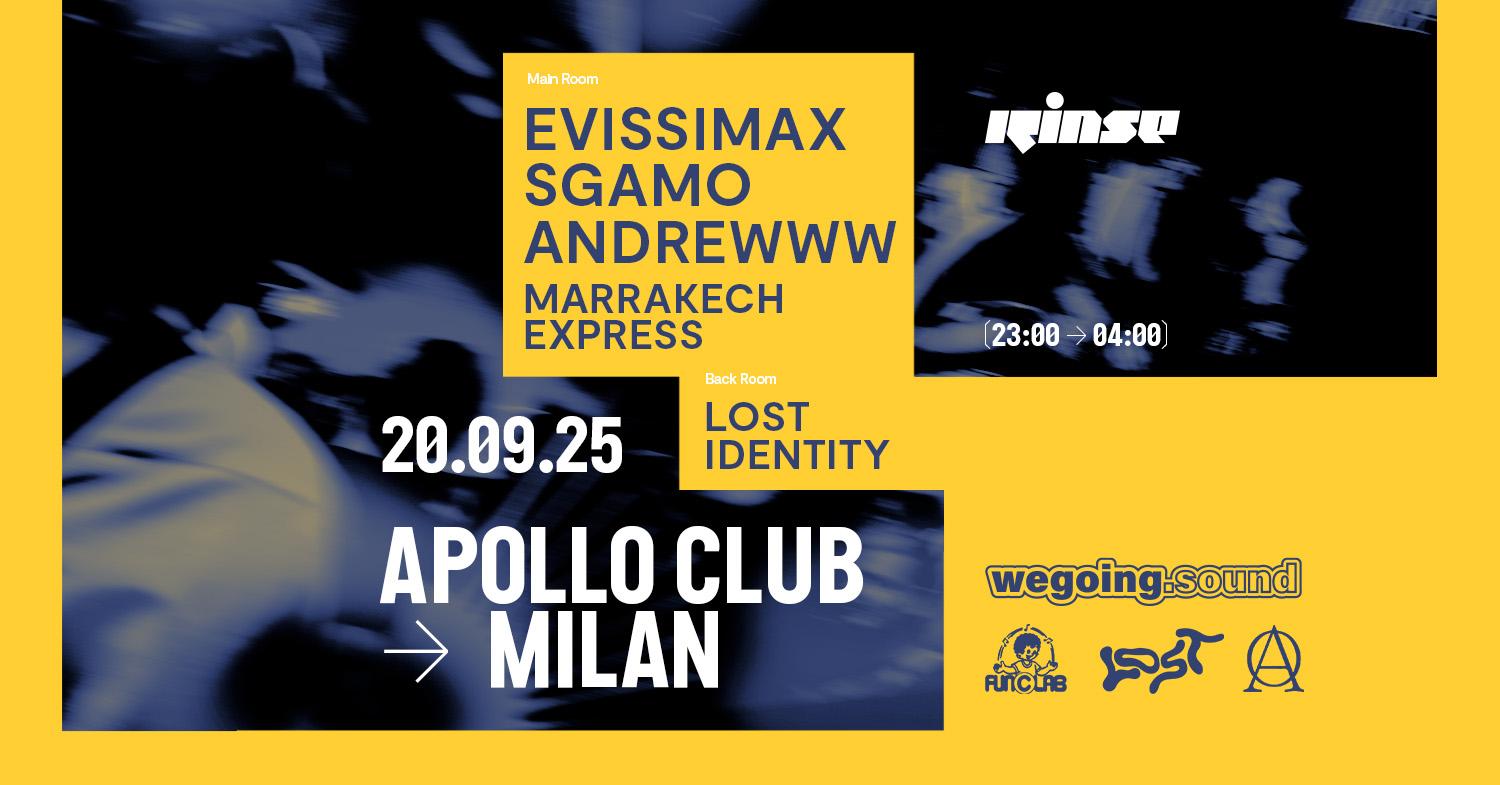 Rinse & Wegoing.Sound Apollo Milano Takeover