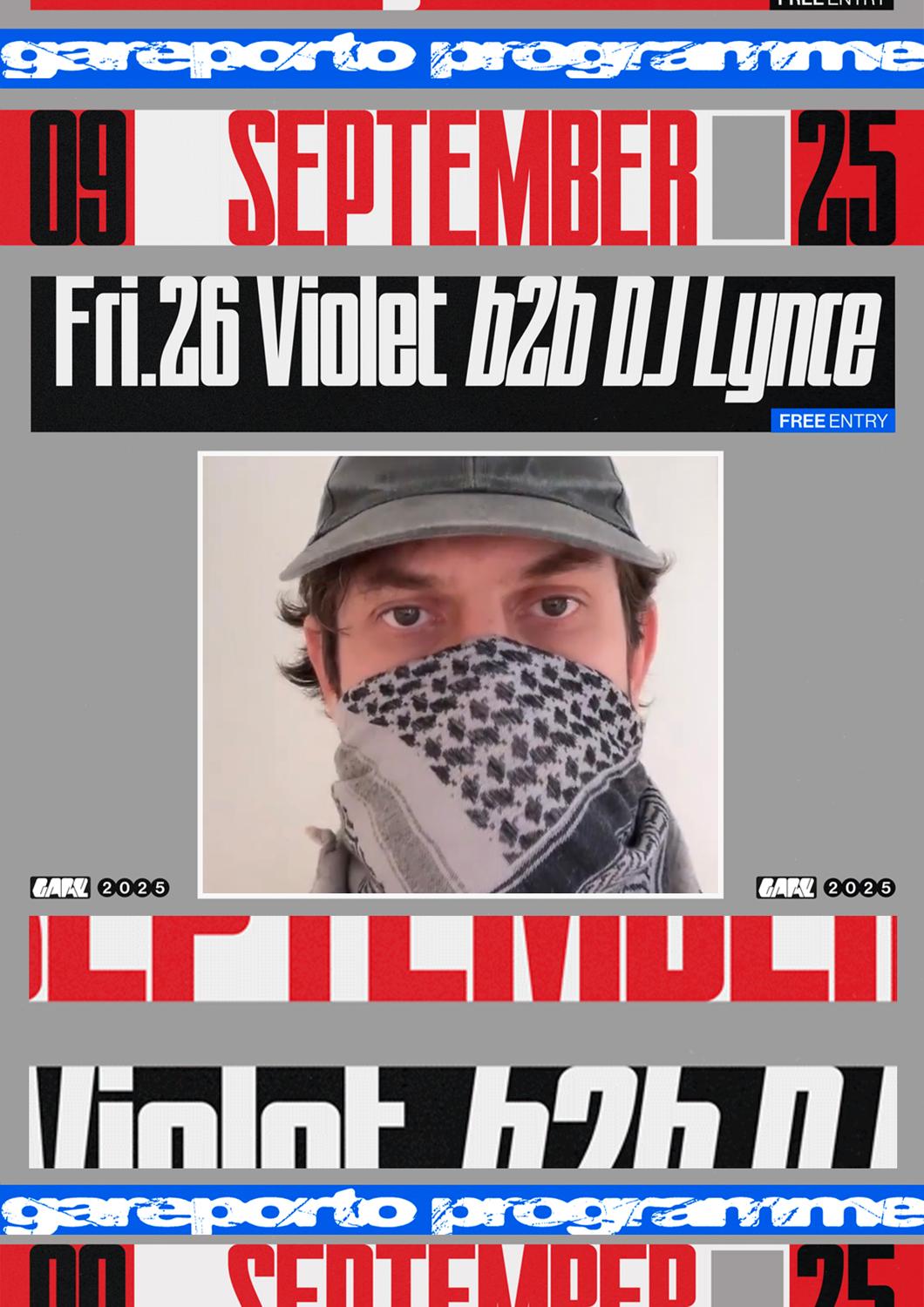 Violet B2B Dj Lynce (Free Entry)
