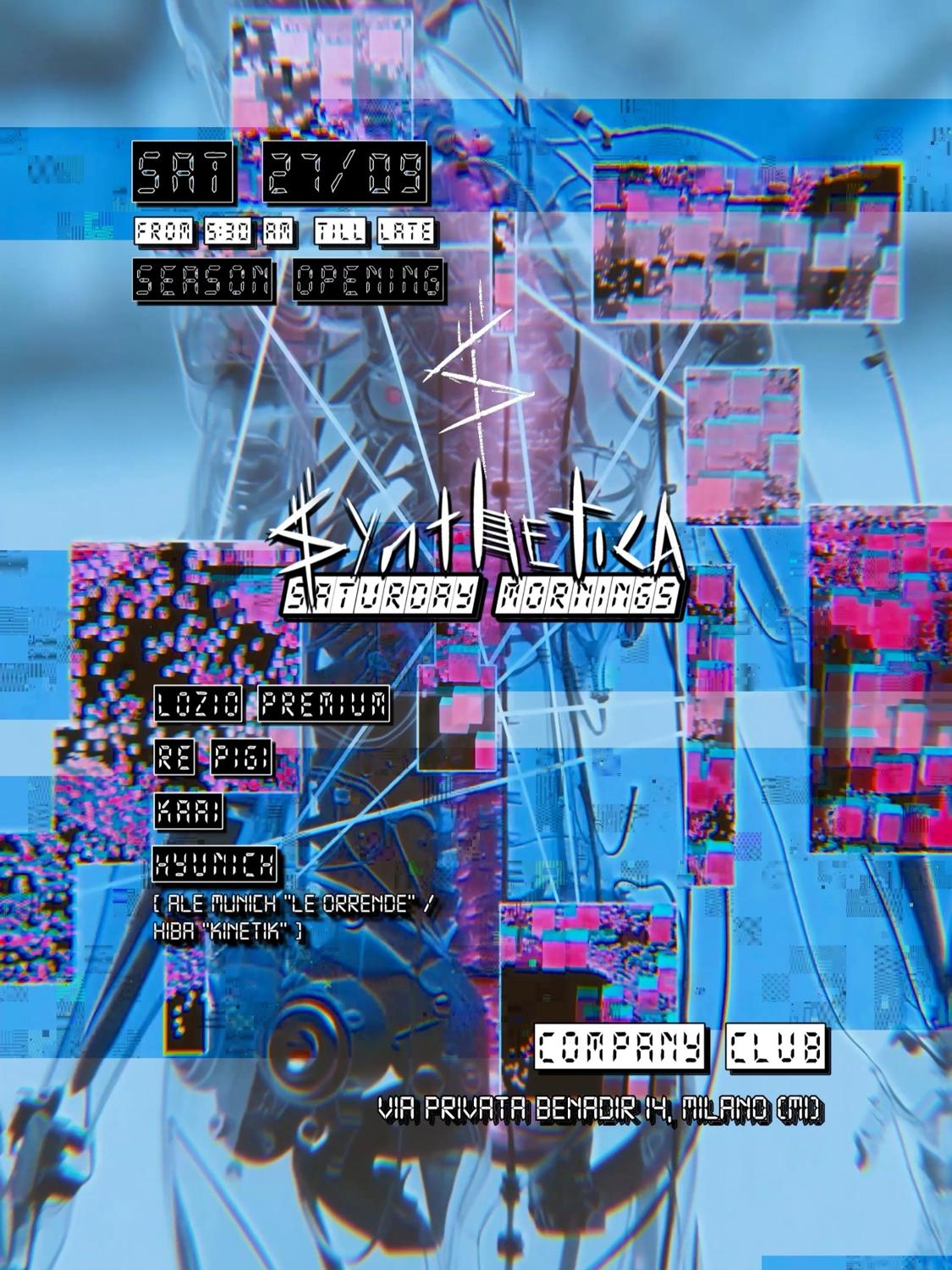 Synthetica • Saturday Mornings At Company • Season Opening