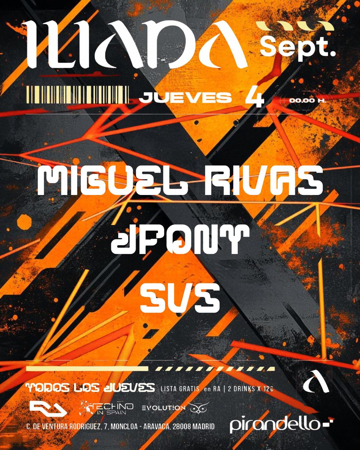 Iliada Club + Miguel Rivas + Jfont + Svs