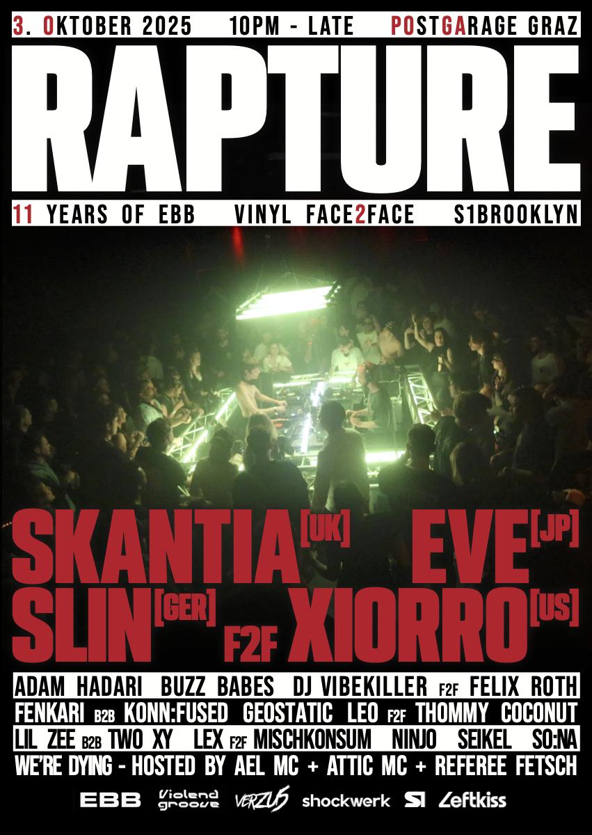 Rapture - 11 Years Of Ebb / Verzus / S1Brooklyn