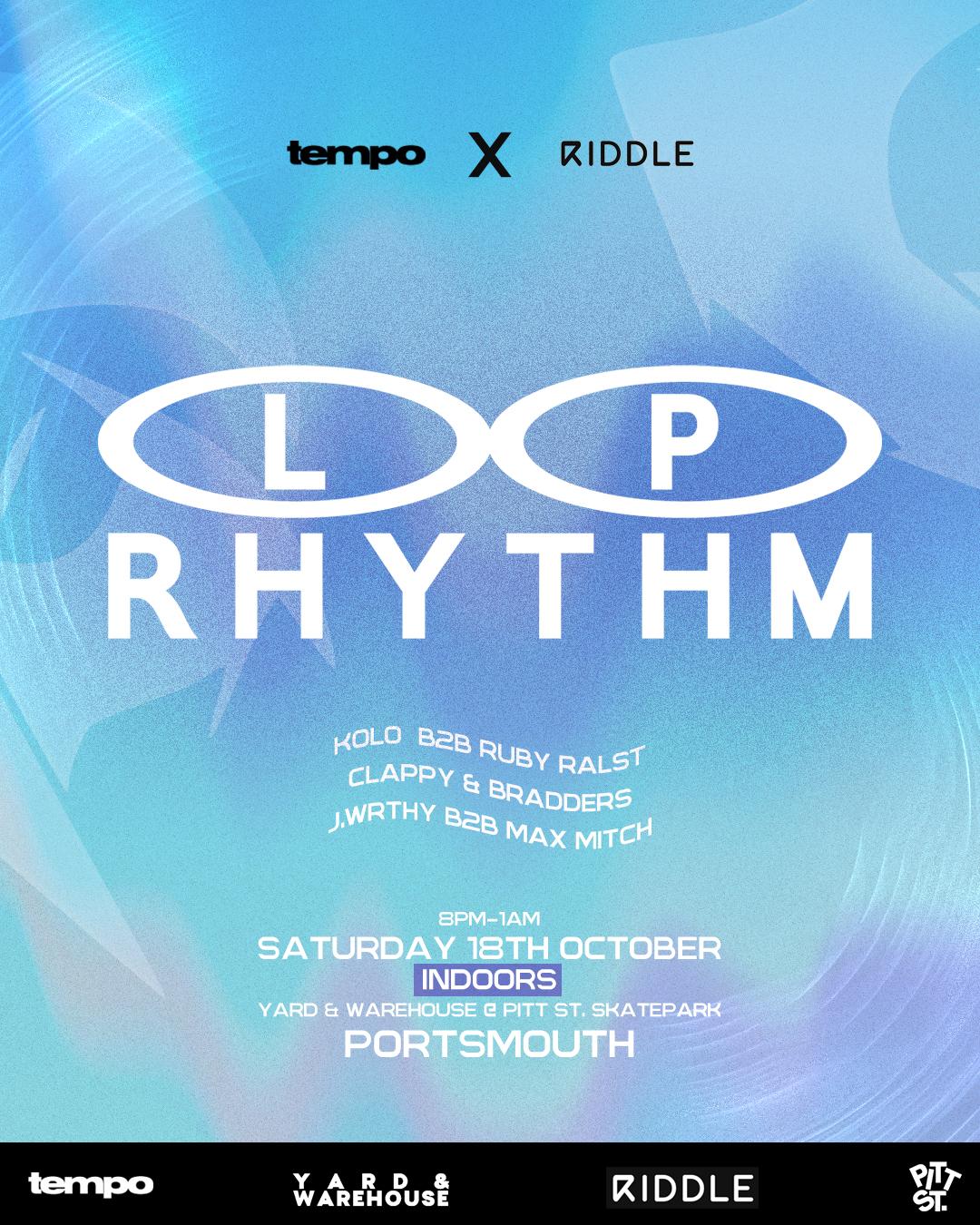 Tempo X Riddle: Lp Rhythm - Portsmouth
