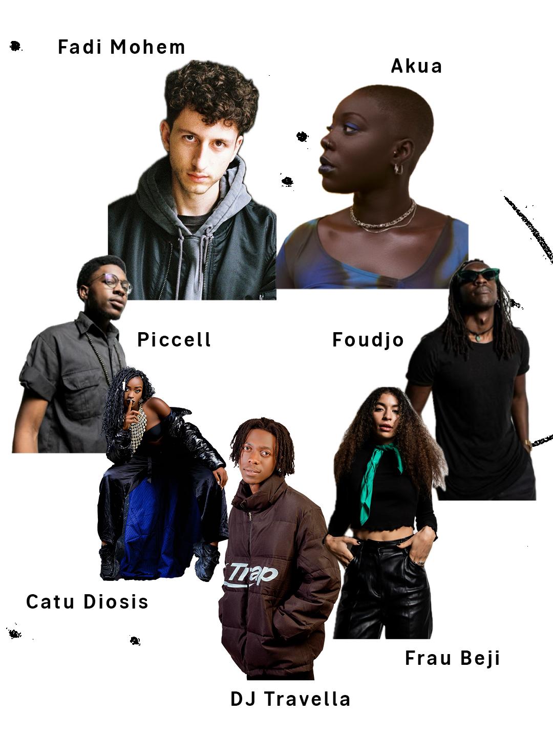 Clubnight - Fadi Mohem, Akua, Piccell, Catu Diosis, Dj Travella, Frau Beji, Foudjo