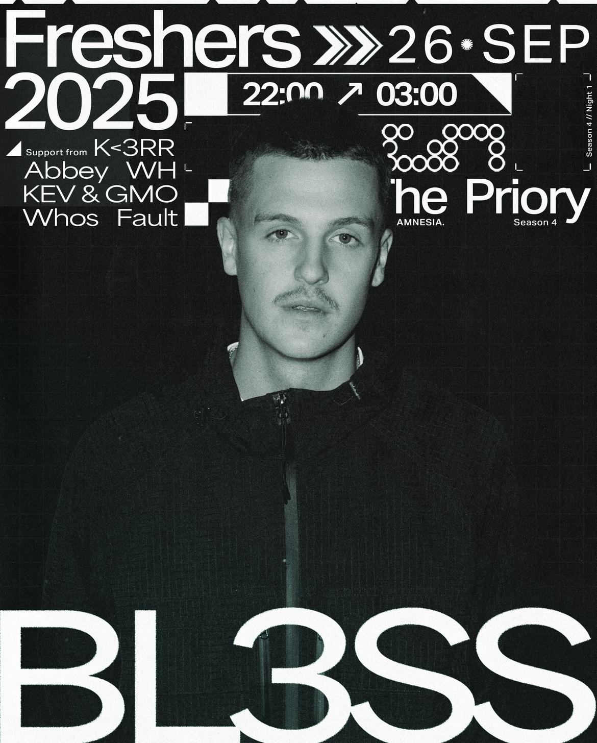 Amnesia. Presents Bl3Ss - Freshers 25'