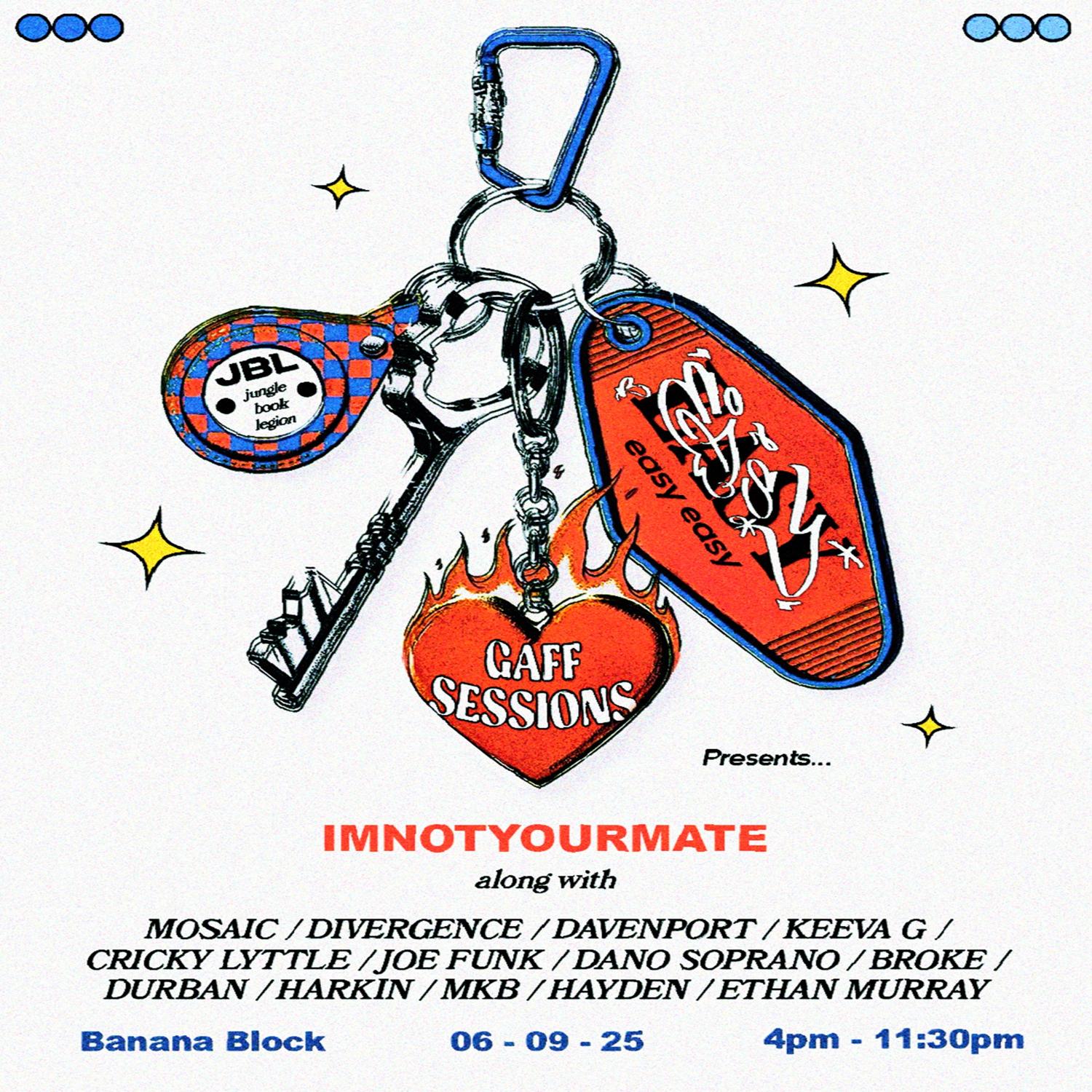Gaffsessions X Jbl X Easy Easy Pres. Imnotyourmate