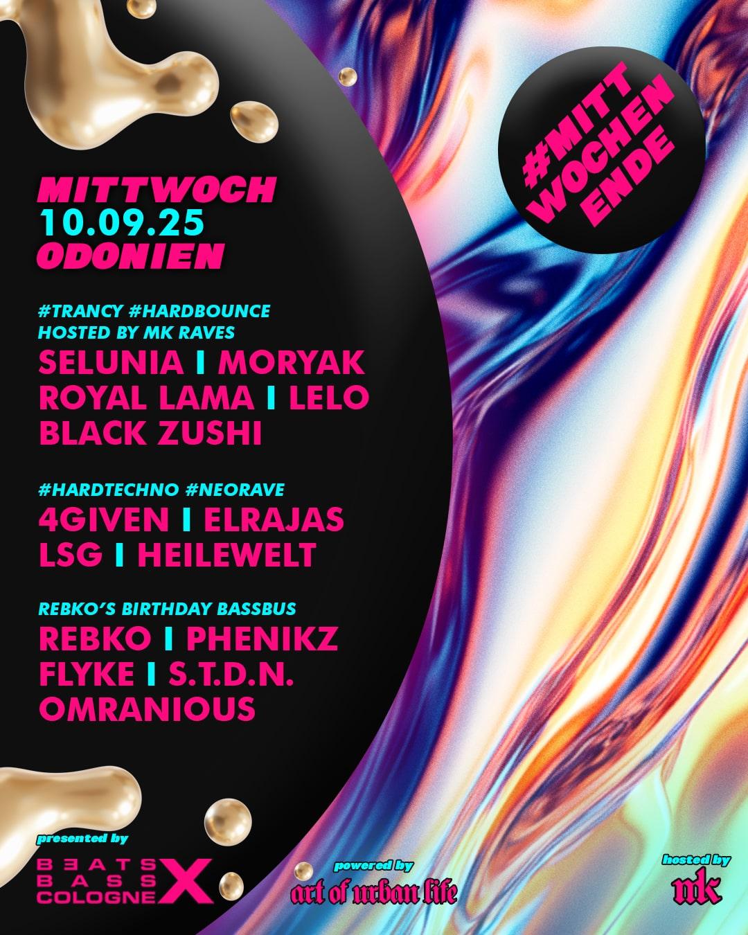 Beats X Bass X Cologne #Mittwochenende W/ Mk Raves & Rebko'S Birthday
