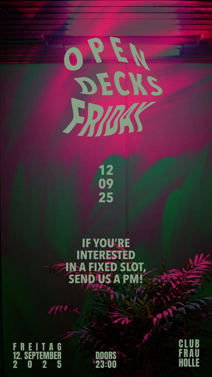 Open Decks Friday