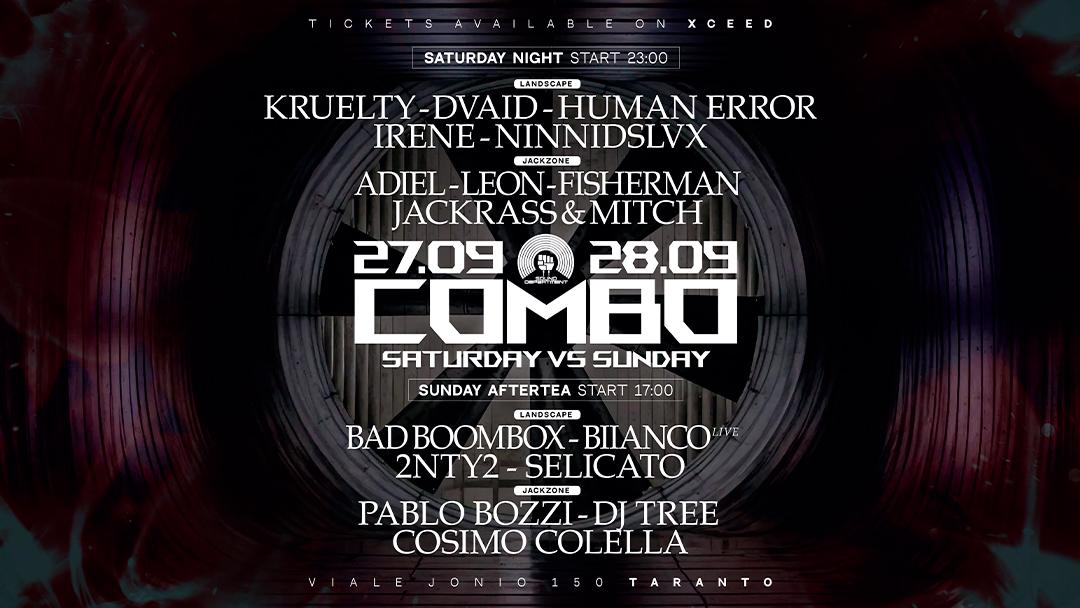 Sound Department Combo Day 2, 28 Sept W/Badboombox, Biianco, Pablo Bozzi And Dj Tree