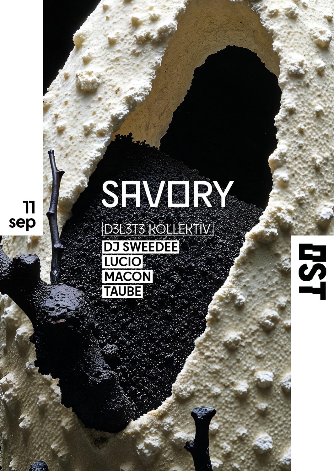 (5€) Savory - Techno Every Thursday