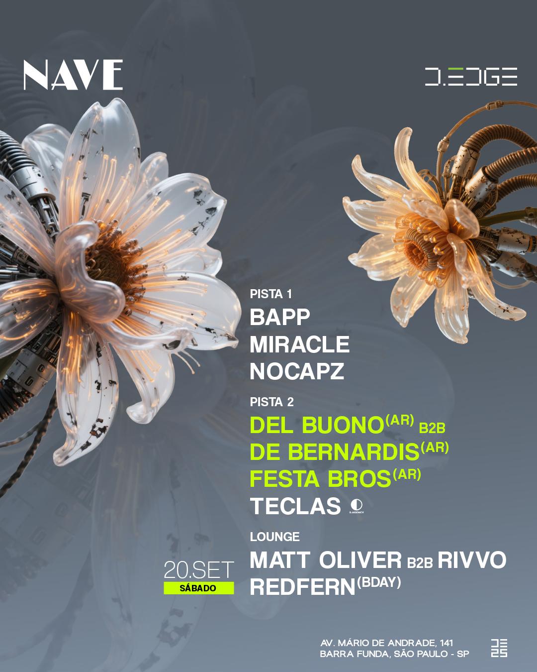 Nave D-Edge Sp Pres.: P1: Bapp. Miracle. Nocapz / P2: Del Buono B2B De Be