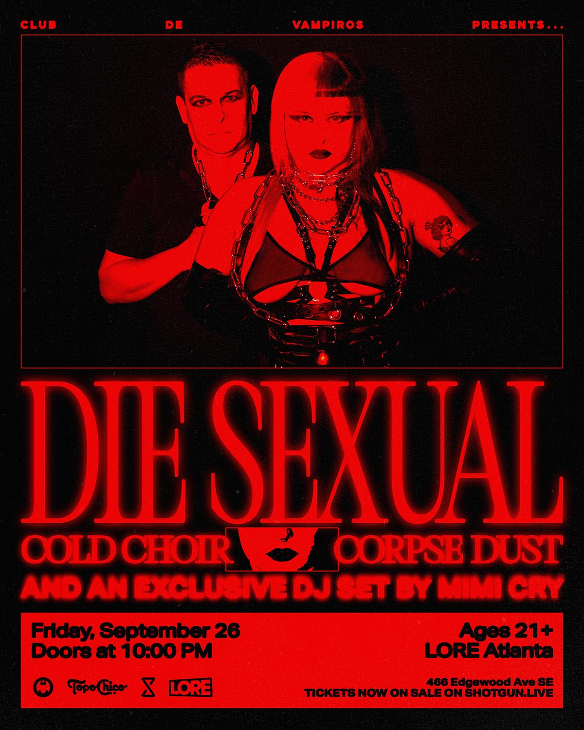 Club De Vampiros Presents... Die Sexual (Live) With Cold Choir, Corpse Dust, & Mimi Cry (Dj Set)