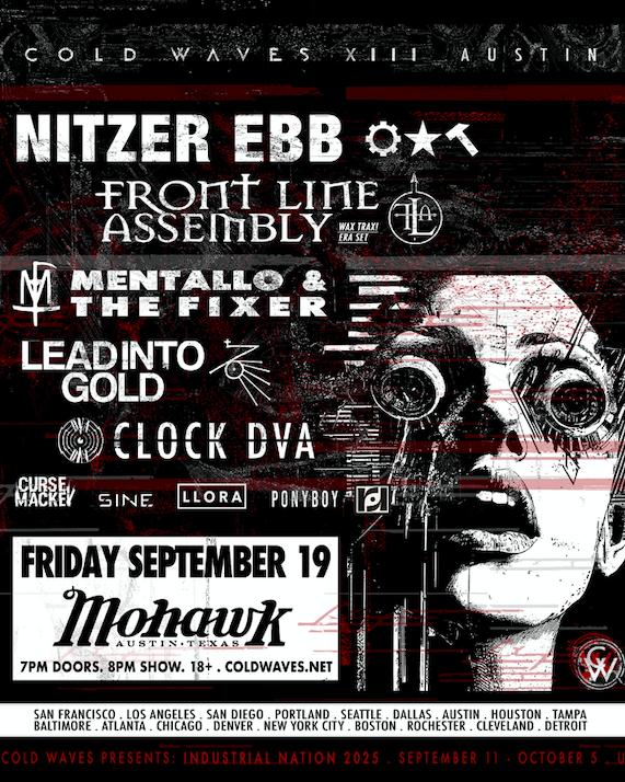 Resound Presents: Cold Waves Xiii 2025: With Nitzer Ebb, Front Line Assembly & More