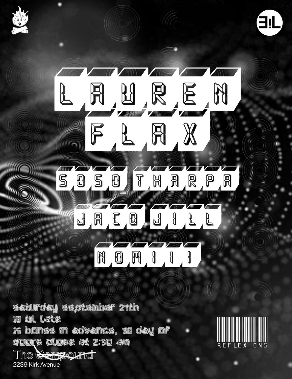 Lauren Flax (Nyc), Jacq Jill, Nomiii, Soso Tharpa (Dc)