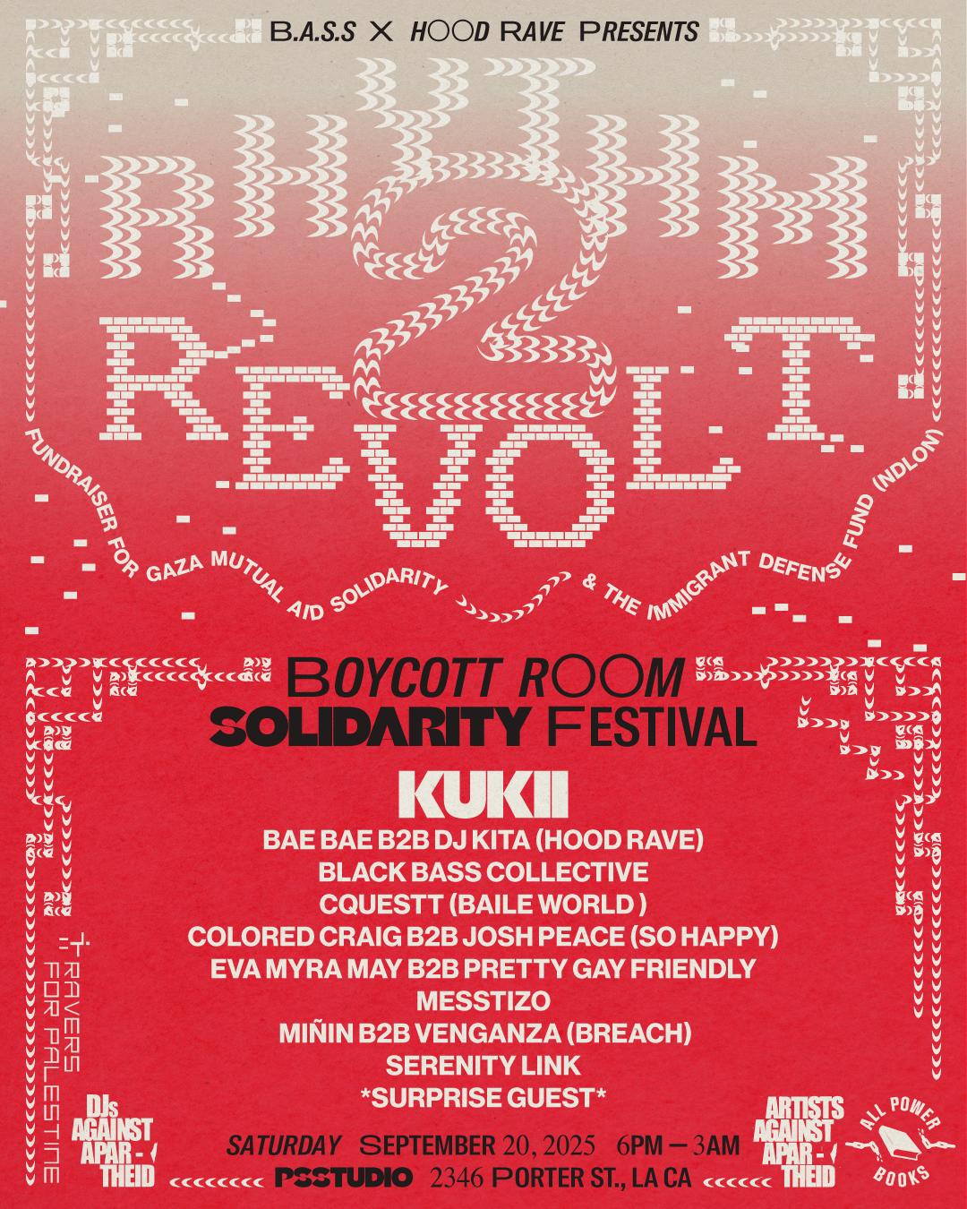 Rhythm 2 Revolt: Boycott Room Solidarity Festival