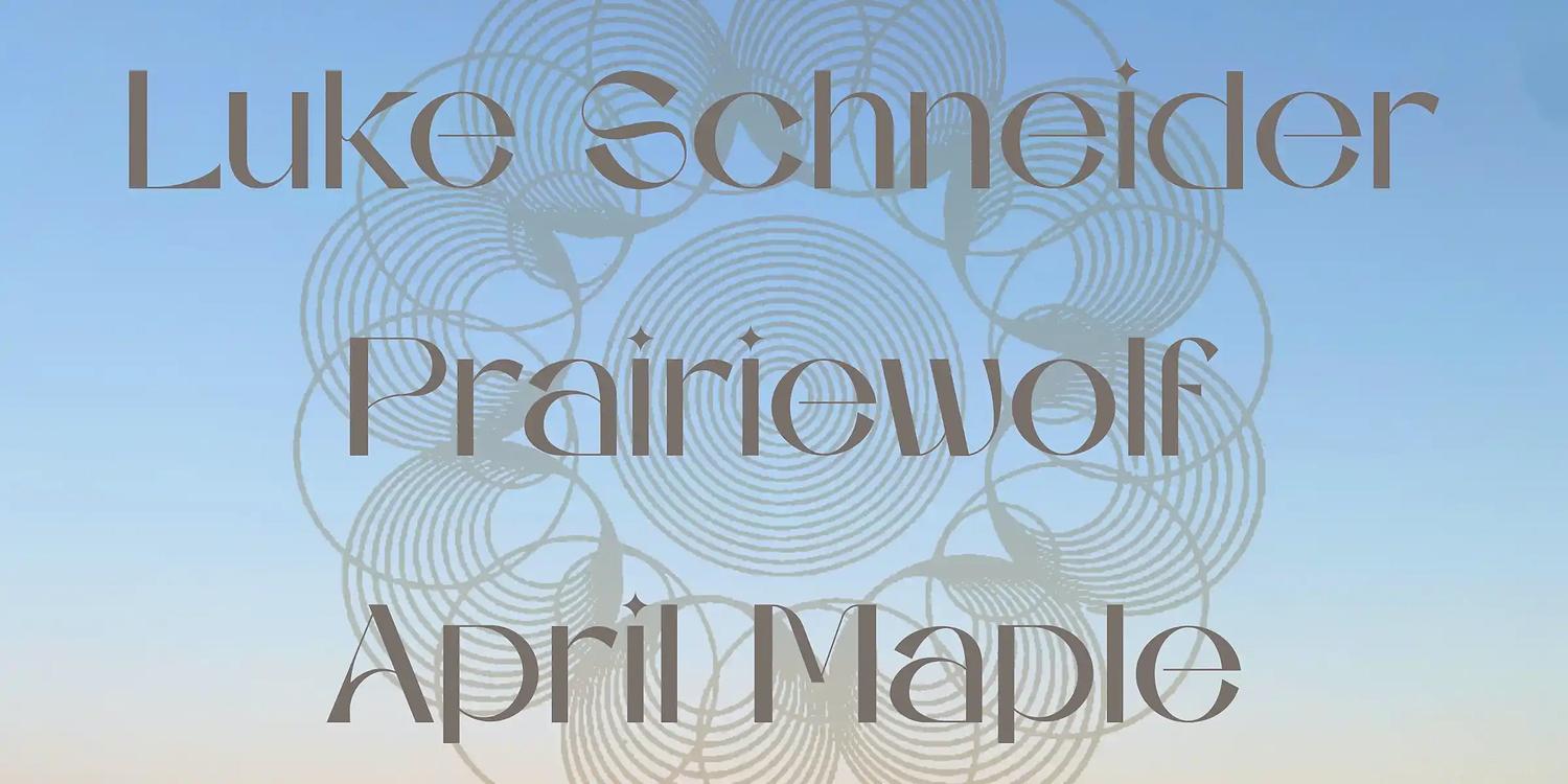 Kgnu Presents Luke Schneider, Prairiewolf, April Maple (Moved To Glob)