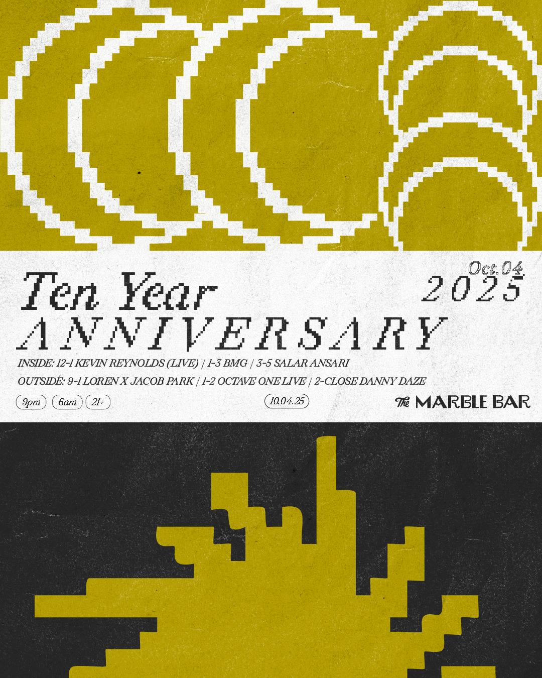 Marble Bar 10 Year Anniversary - Day 2 W/ Octave One & Danny Daze