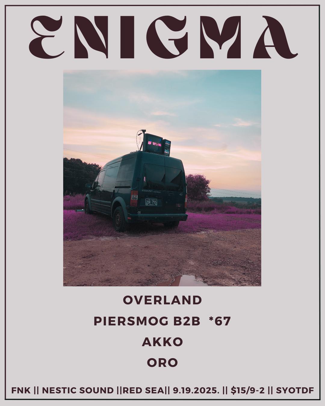 Enigma - Overland, Piersmog B2B *67, Akko, Oro