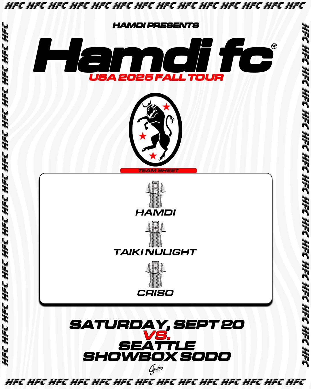 Hamdi - Showbox Sodo - Saturday, September 20