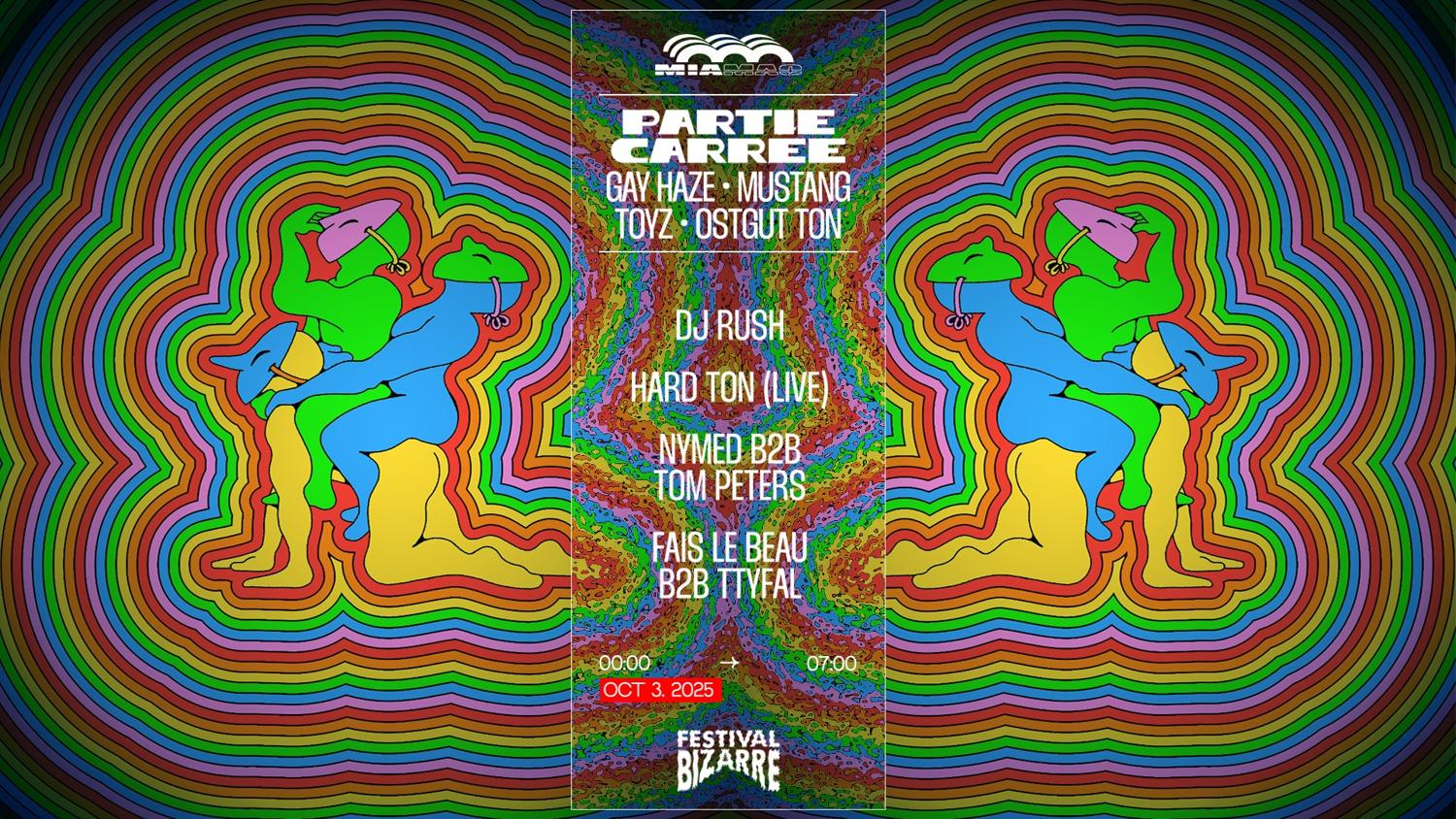 Bizarre Partie Carrée: Dj Rush, Mustang, Toyz, Ostgut Ton