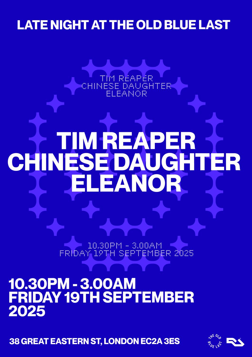 Lnatobl: Tim Reaper, Chinese Daughter + Eleanor