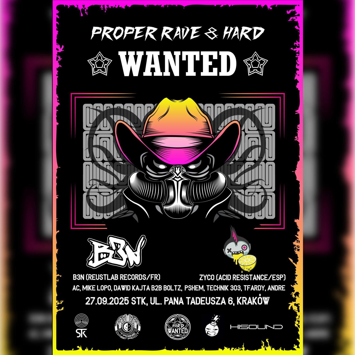Zyco /Esp / B3N / Fr/ At 27.9 Proper Rave X Hard Wanted - Stk, Kraków