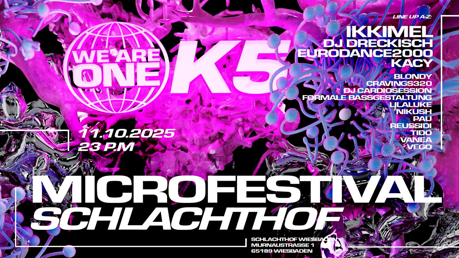 We Are One X K5 - Microfestival With Ikkimel, Dj Dreckisch