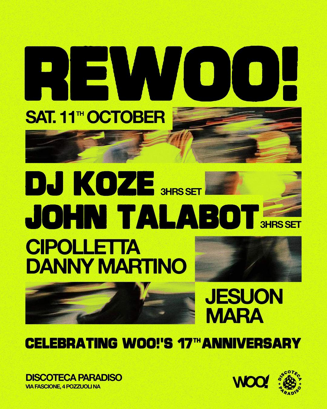 Woo Reunion With Dj Koze, John Talabot & More 